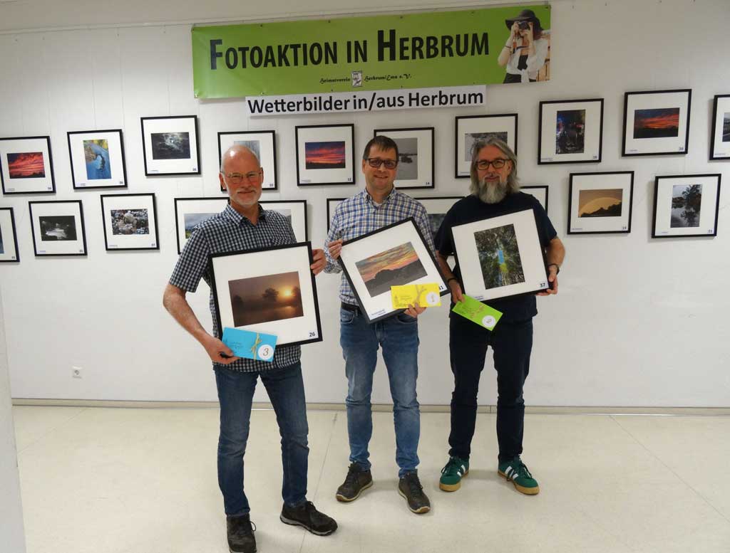 Das Gewinnerteam des Fotowettbewerbs Herbrum 2024